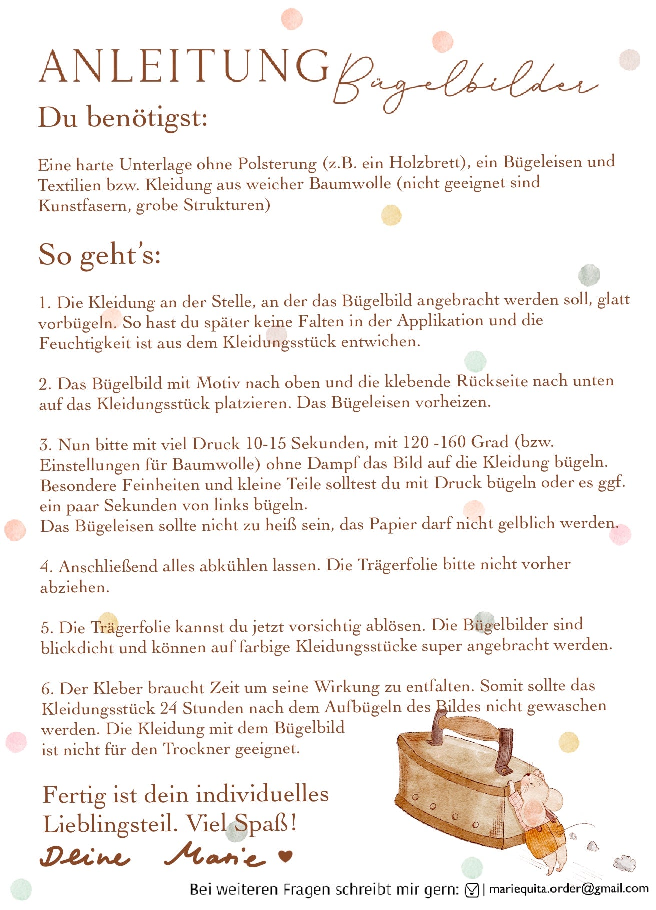 Bügelbild Schneemann • Applikation für Textilien