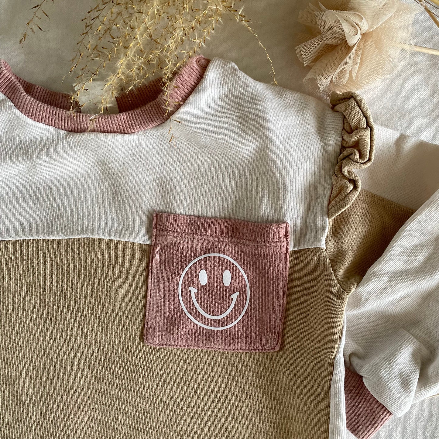 Bügelbild Smiley aus Flockfolie