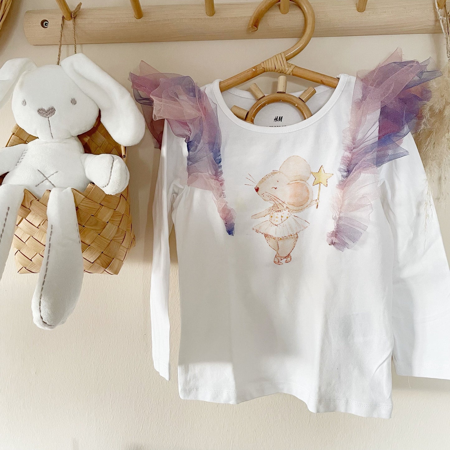 Bügelbild mit Ballerina Maus • Einzelnes Bild zum Aufbügeln • Bügelpatches für Mädchen