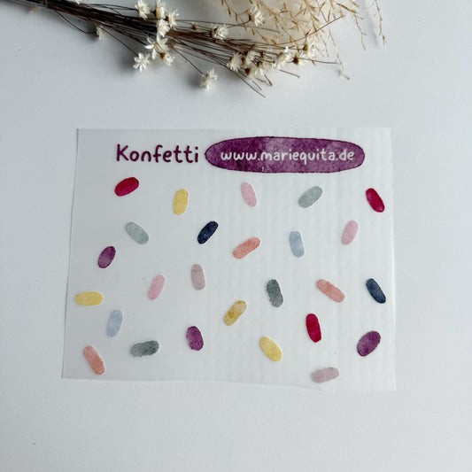 Bügelbild Konfetti • Kindergeburtstag • Bild zum Aufbügeln • Bügelpatches