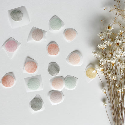 Bunte Punkte zum Aufbügeln • Applikation für Textilien