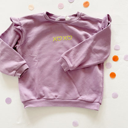 XOXO Schriftzug zum Aufbügeln • Cooles Bügelbild aus Flockfolie