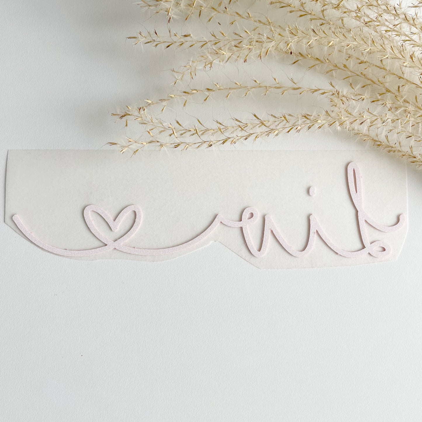 Personalisiertes Bügelbild mit Name und Herz • Schriftzug zum Aufbügeln • Bügelpatches