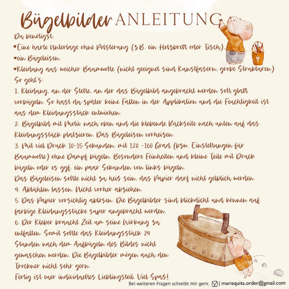Personalisiertes Bügelbild mit Name und Herz • Schriftzug zum Aufbügeln • Bügelpatches
